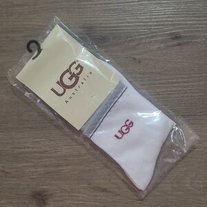 UGG White Casual Crew Socks